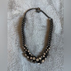 The Limited Black and Silver Statement Necklace